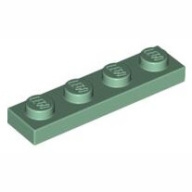 Lego destička 1x4, pískově zelená (4155205, 4504794, 4633698, 4642417, 6100234)